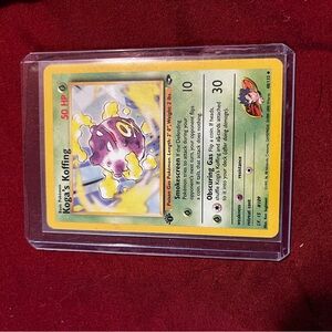 Koga’s koffing 1st edition card mint condition 18$ or best offer
